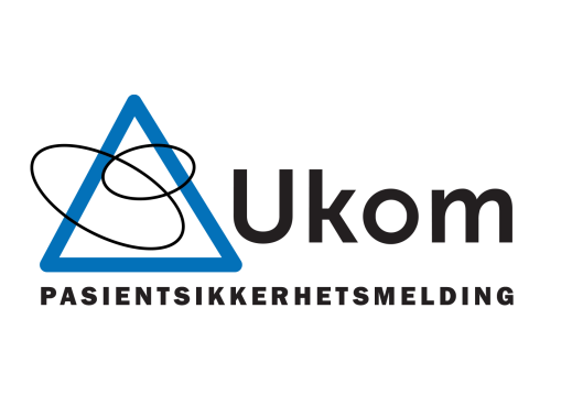 Logo for Ukom sin pasientsikkerhetsmelding. Logo plassert i trekant. 